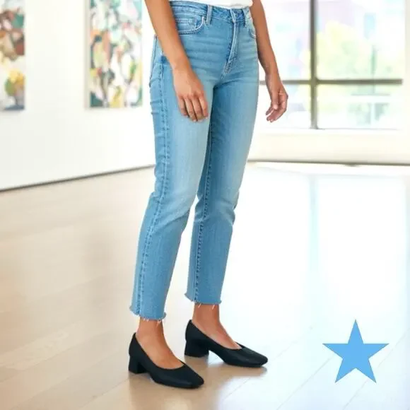 STUART WEITZMAN Black Lines Suede Vintage 90s Low Heel Pumps Square Toe Sz 9.5 - Picture 5 of 14